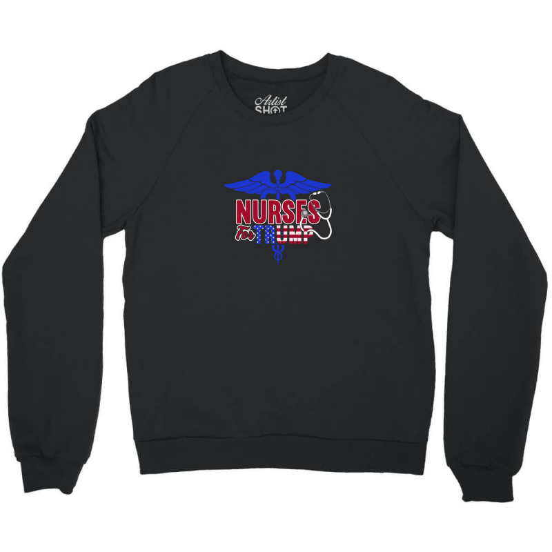 Nurses For Trump 2020 Crewneck Sweatshirt | Artistshot