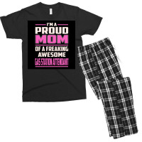 Proud Mom Gas Station Attendant Poster Summer Men's T-shirt Pajama Set | Artistshot