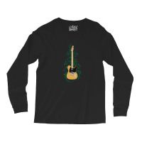 Butterscotch Tstyle Electric Guitar Flowering Vines Long Sleeve Shirts | Artistshot