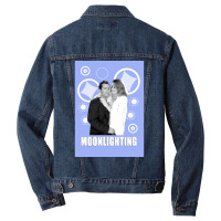 Moonlighting Poster Cute Men Denim Jacket | Artistshot