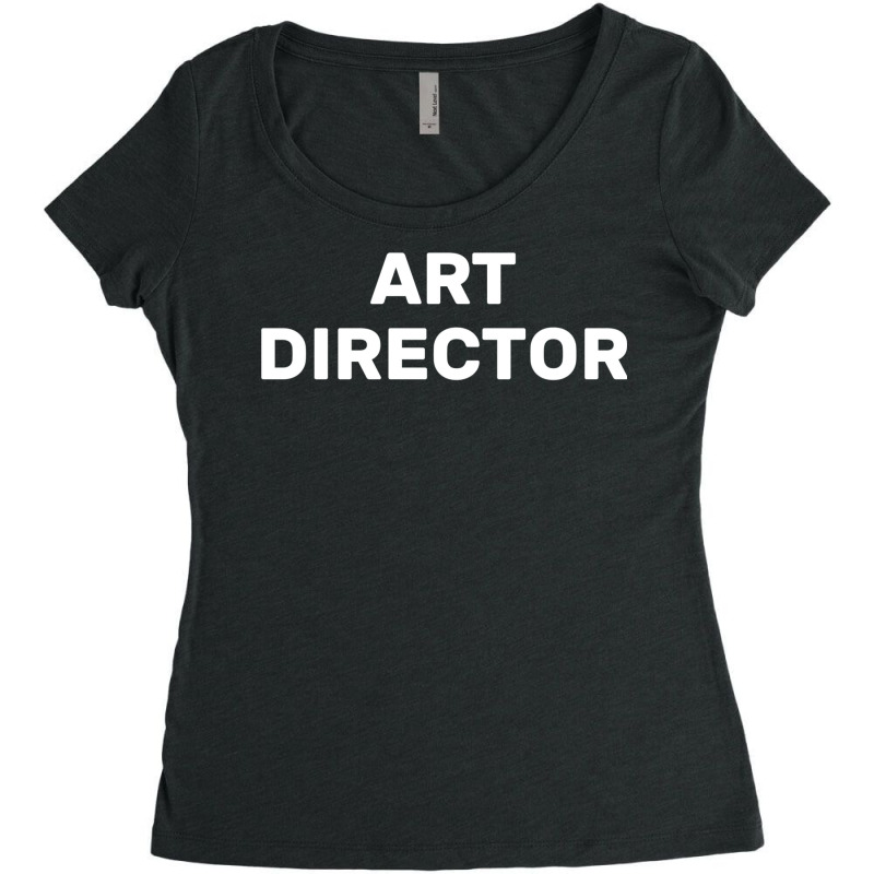 Movie Set Film Crew Art Director   Green Trending Women's Triblend Scoop T-shirt by fadeafqank | Artistshot