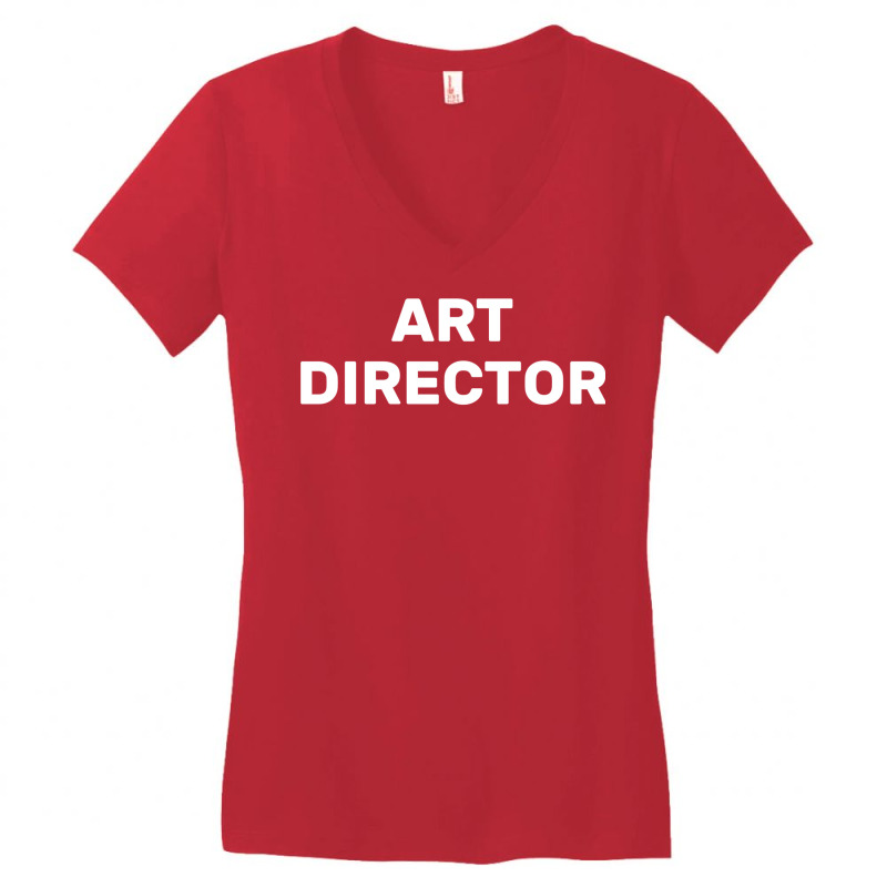 Movie Set Film Crew Art Director   Green Trending Women's V-Neck T-Shirt by fadeafqank | Artistshot