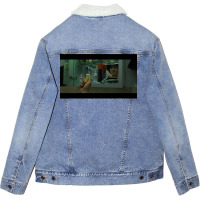 Eat This Flower 1 Classic Cute Aesthetic Unisex Sherpa-lined Denim Jacket | Artistshot