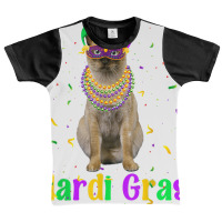 Funny Tonkinese Cat Mardi Gras Meowdi Gras Kitten Mask T Shirt Graphic Youth T-shirt | Artistshot