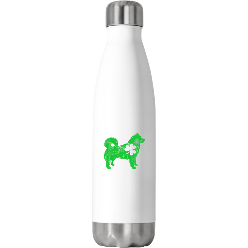 Alaskan Malamute St Patricks Day Boys Girls Shamrock Dog Stainless Steel Water Bottle | Artistshot