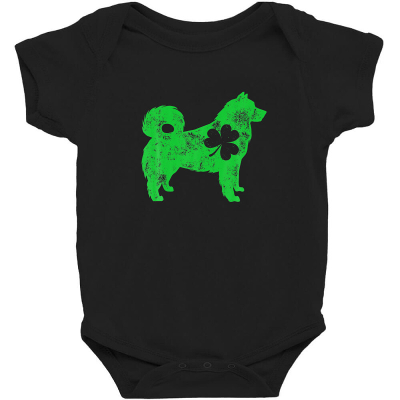 Alaskan Malamute St Patricks Day Boys Girls Shamrock Dog Baby Bodysuit | Artistshot