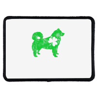 Alaskan Malamute St Patricks Day Boys Girls Shamrock Dog Rectangle Patch | Artistshot