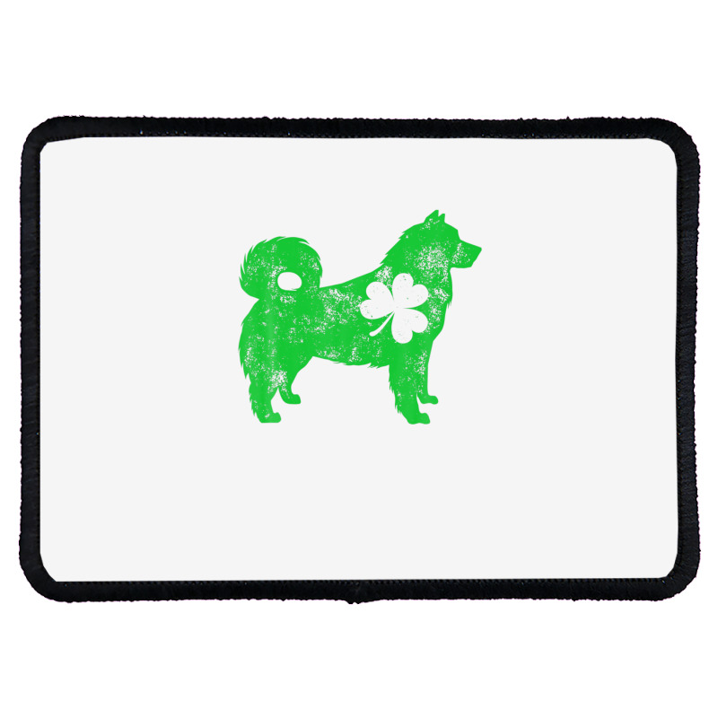 Alaskan Malamute St Patricks Day Boys Girls Shamrock Dog Rectangle Patch | Artistshot