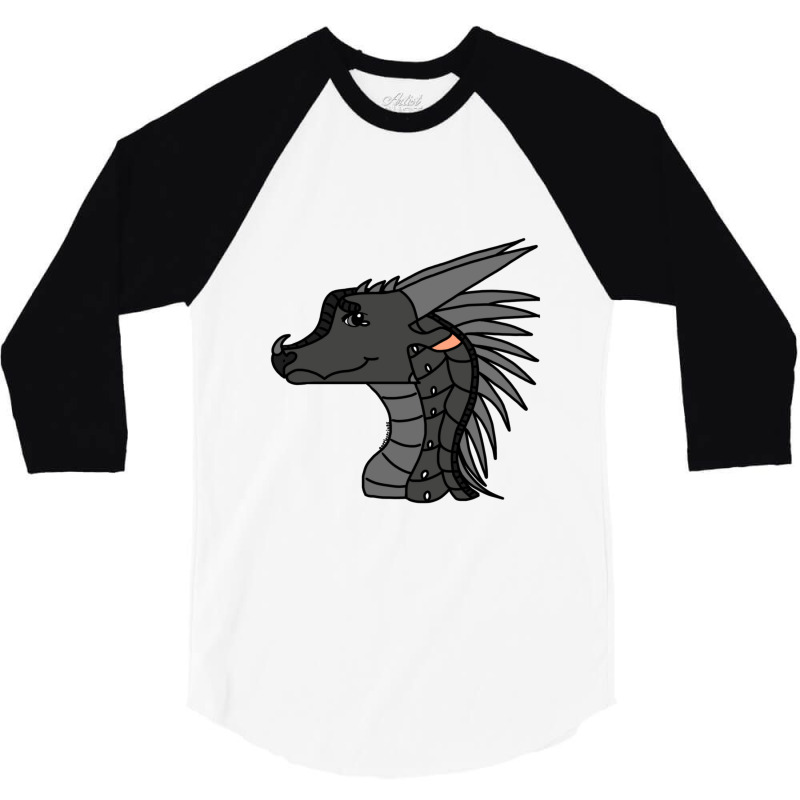 Darkstalker Headshot Giftdesign 1 By Dapplesprings 3/4 Sleeve Shirt by JerrodWalczynski | Artistshot