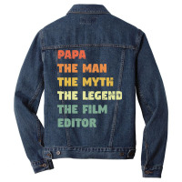 Film Editor Funny, Gift For Him, Film Editor   Music Gift  (1) Men Denim Jacket | Artistshot