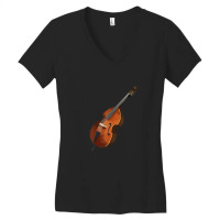 Contrabass Double Bass Music S Women's V-neck T-shirt | Artistshot