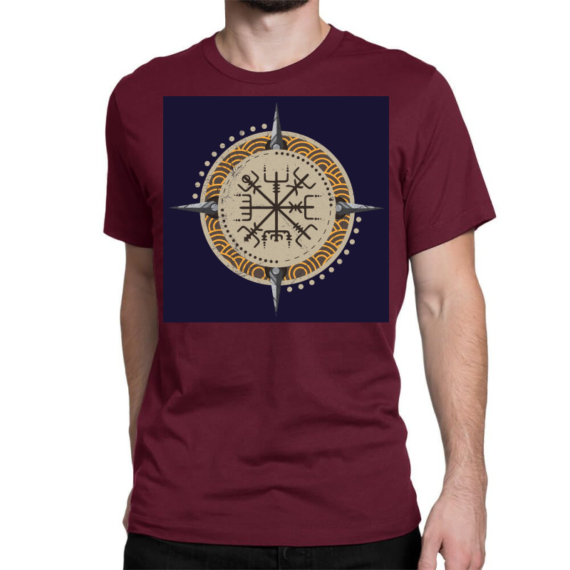 Vikingvegvisir Vegvsir Vikings Gift Idea  Nostalgia Music Classic T-shirt by duenocolopu | Artistshot