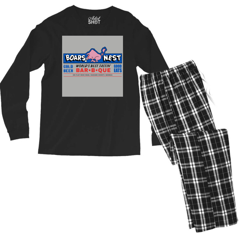 The Boars Nest Hazzard County Poster Cool Men's Long Sleeve Pajama Set by sivelslebeckl | Artistshot