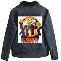 That 70s Show Poster Retro Girl Unisex Sherpa-lined Denim Jacket | Artistshot