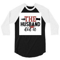 The Hus Did It Funny Crime Poster Boy 3/4 Sleeve Shirt | Artistshot