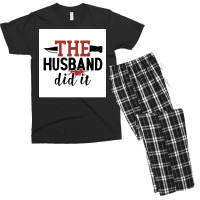 The Hus Did It Funny Crime Poster Boy Men's T-shirt Pajama Set | Artistshot