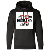 The Hus Did It Funny Crime Poster Boy Champion Hoodie | Artistshot