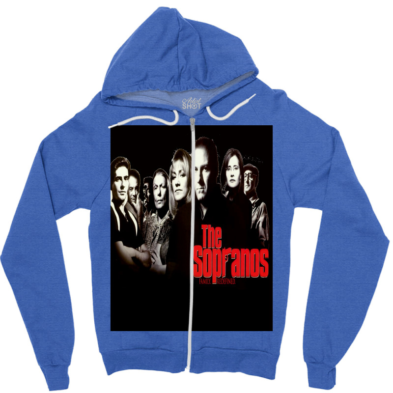 The Sopranos Poster Tumblr Zipper Hoodie | Artistshot