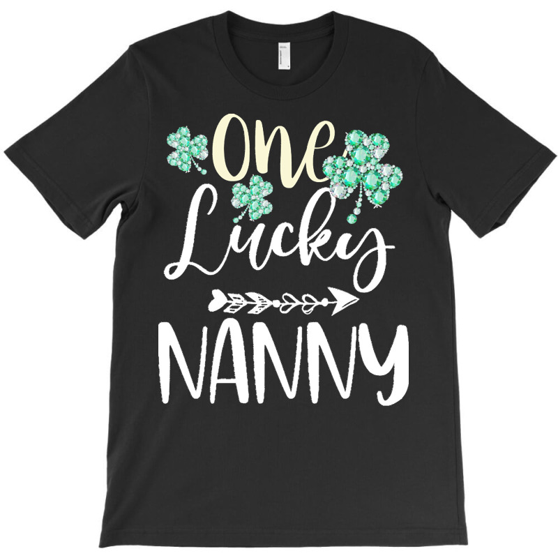 One Lucky Nanny Shamrock T  Shirt One Lucky Nanny Diamond Shamrock Pat T-shirt | Artistshot