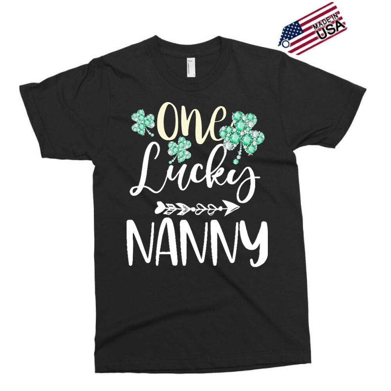 One Lucky Nanny Shamrock T  Shirt One Lucky Nanny Diamond Shamrock Pat Exclusive T-shirt | Artistshot