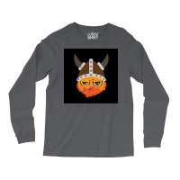 Viking Cat Cat Viking Helmet Emotion Gift  Retro Hipster Long Sleeve Shirts | Artistshot