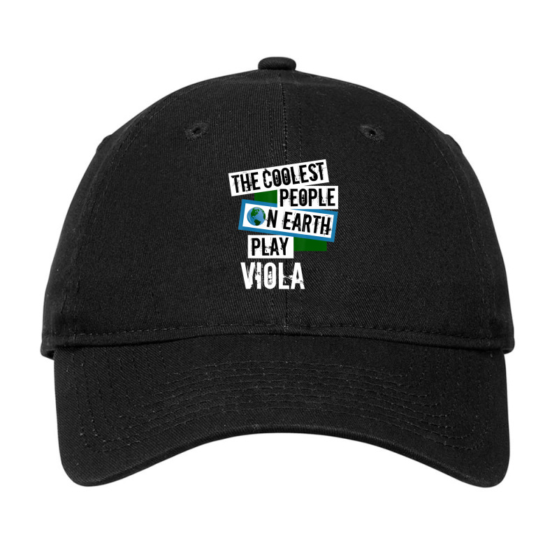 Coolest People On Earth Play Viola Popular String Instrument Adjustable Cap | Artistshot