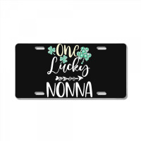 One Lucky Nonna Shamrock T  Shirt One Lucky Nonna Diamond Shamrock Pat License Plate | Artistshot