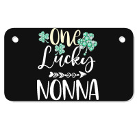 One Lucky Nonna Shamrock T  Shirt One Lucky Nonna Diamond Shamrock Pat Motorcycle License Plate | Artistshot