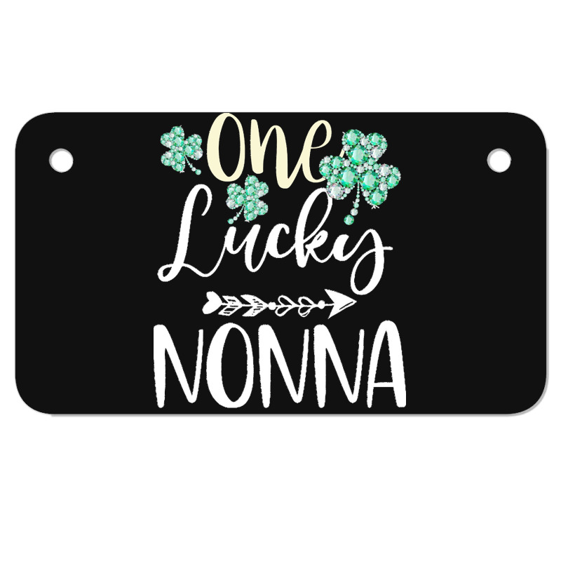 One Lucky Nonna Shamrock T  Shirt One Lucky Nonna Diamond Shamrock Pat Motorcycle License Plate | Artistshot