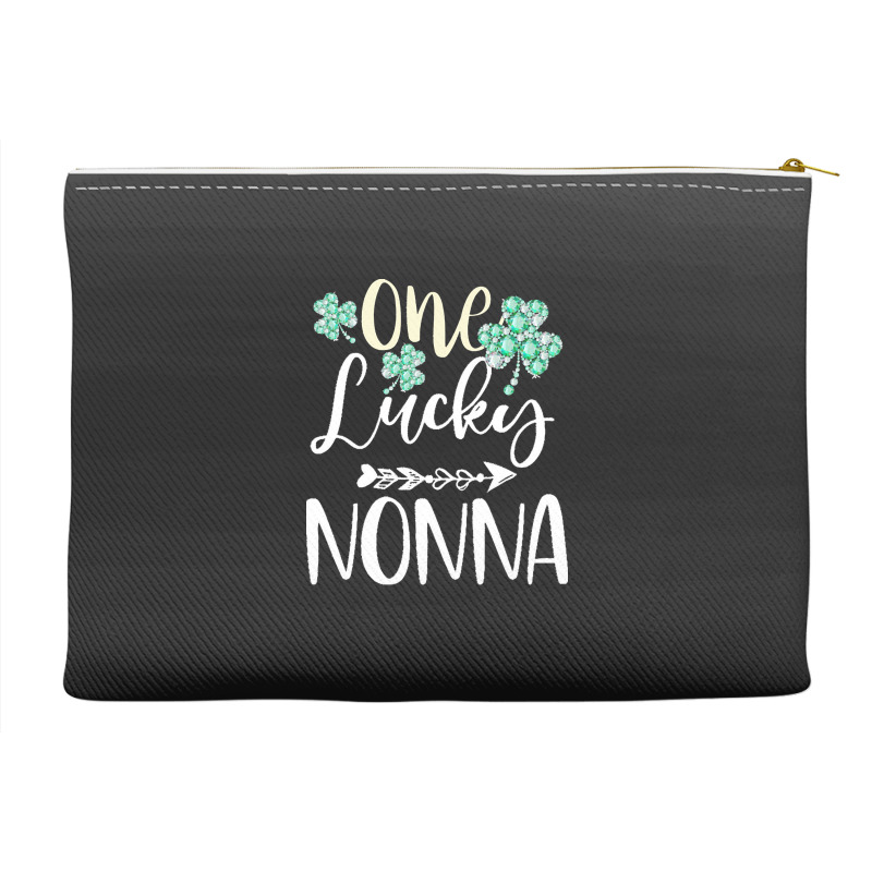 One Lucky Nonna Shamrock T  Shirt One Lucky Nonna Diamond Shamrock Pat Accessory Pouches | Artistshot