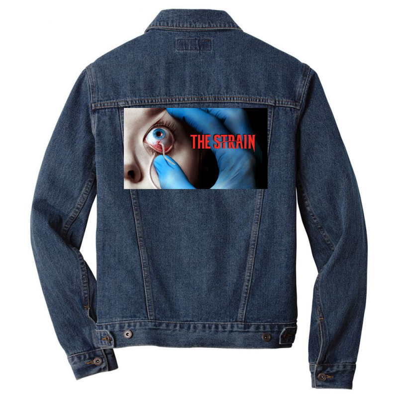 The Strain Poster Yellow Men Denim Jacket by sivelslebeckl | Artistshot