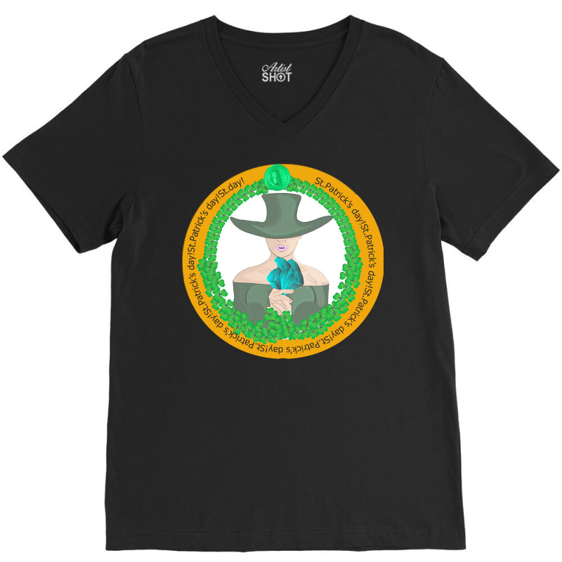 Patrick Day T  Shirt Irish Girl St Patricks Day T  Shirt V-neck Tee | Artistshot