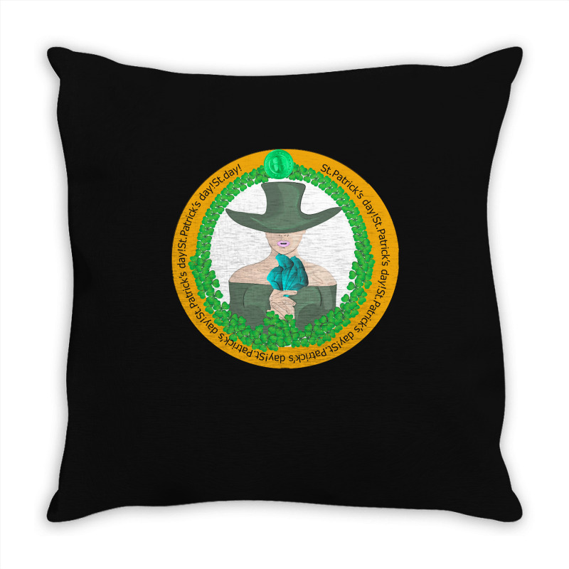 Patrick Day T  Shirt Irish Girl St Patricks Day T  Shirt Throw Pillow | Artistshot