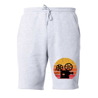 Filmmaker Camera Retro Vintage Sunset Lover Film Producer Classic  Cut Fleece Short | Artistshot