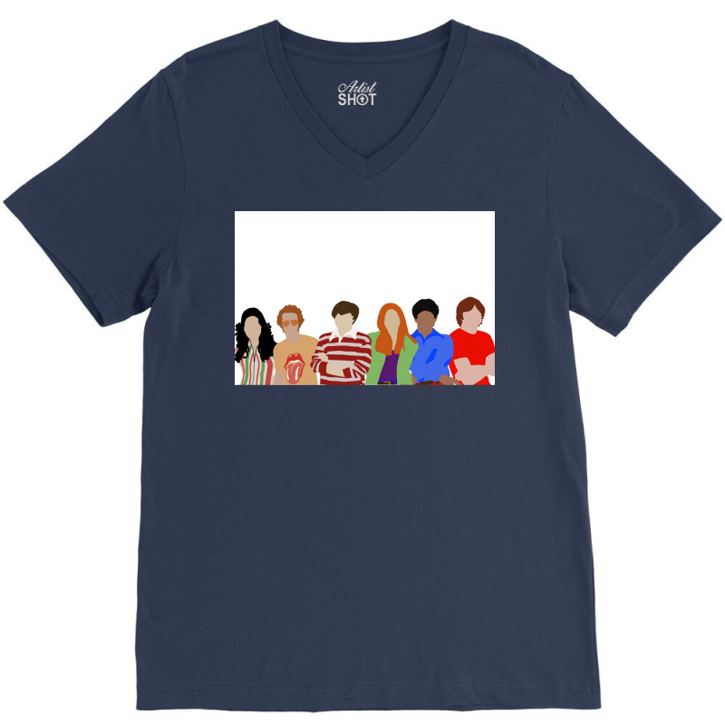 That 70x27s Show Minimalist Squad Poster Nostalgia V-Neck Tee by taboragriggsu | Artistshot