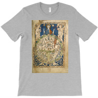 Psalter World Map 13th Century  Love Hippie Red T-shirt | Artistshot