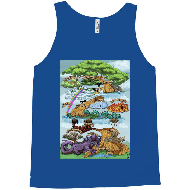 Yggdrasill The Nine Worlds  Aesthetic Aesthetic Tank Top | Artistshot