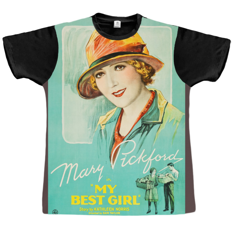 My Best Girl Starring Mary Pickford. Vintage Hollywood Movie Film Post Graphic T-shirt by soyefkettieu | Artistshot