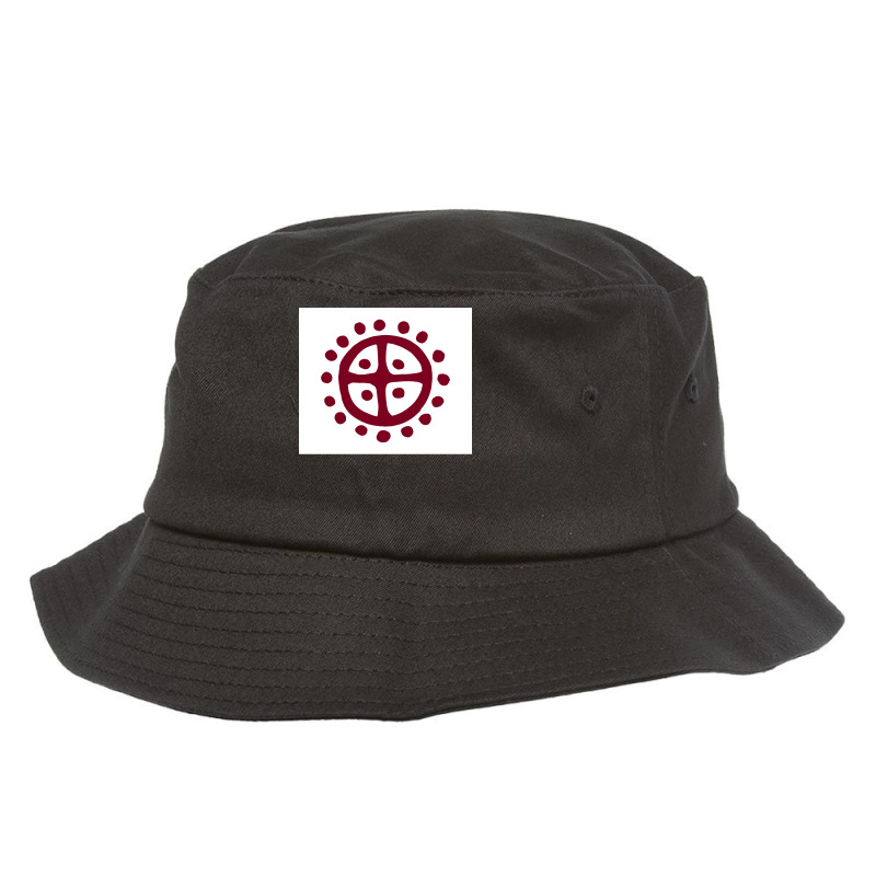 Nordic Sun Wheelprehistoric Pagan Solar Cross Witchcraft  Travel Love Bucket Hat | Artistshot