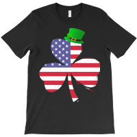 Shamrock Gift T  Shirt Shamrock American Flag 4th Of July Independence T-shirt | Artistshot