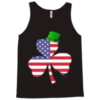 Shamrock Gift T  Shirt Shamrock American Flag 4th Of July Independence Tank Top | Artistshot