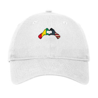 Guinea American Usa Flag   Usa Guinean Heart T Shirt Adjustable Cap | Artistshot