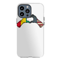 Guinea American Usa Flag   Usa Guinean Heart T Shirt Iphone 13 Pro Max Case | Artistshot