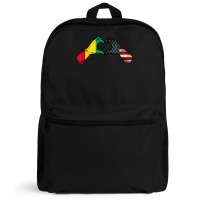 Guinea American Usa Flag   Usa Guinean Heart T Shirt Backpack | Artistshot