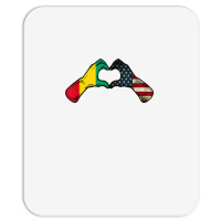 Guinea American Usa Flag   Usa Guinean Heart T Shirt Mousepad | Artistshot