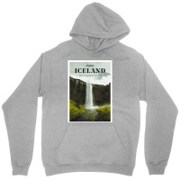 Visit Iceland  Yellow Green Aesthetic Unisex Hoodie | Artistshot