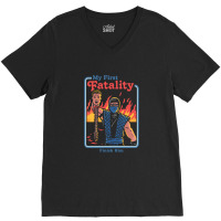 My First Fatality Finish Him 1 V-neck Tee | Artistshot