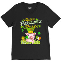 St Patrick T  Shirt P I G S T. P A T R I C K S D A Y T  Shirt V-neck Tee | Artistshot