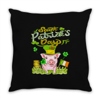 St Patrick T  Shirt P I G S T. P A T R I C K S D A Y T  Shirt Throw Pillow | Artistshot