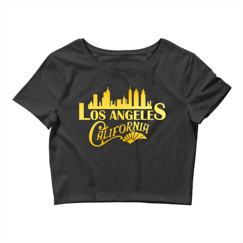 Los Angeles City Skyline Crop Top by Ableh Store | Artistshot